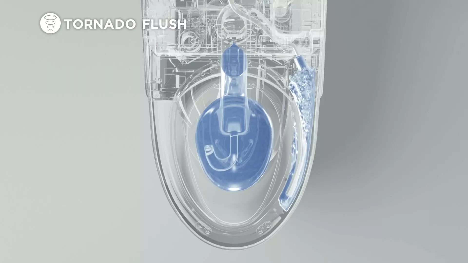 X-ray view of TORNADO FLUSH in action from above